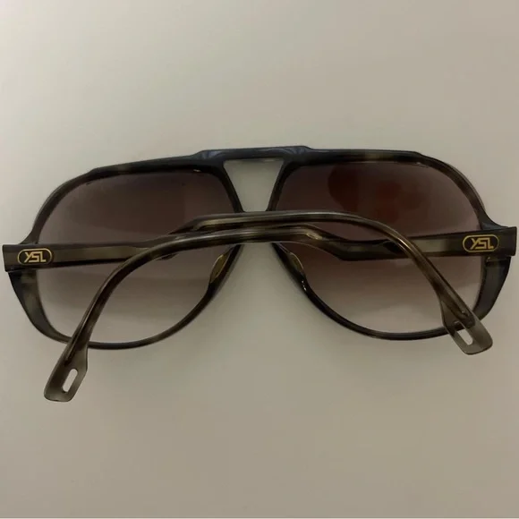 Yves Saint Laurent Vintage Aviator Sunglasses Tortoise Shell - Picture 2 of 8